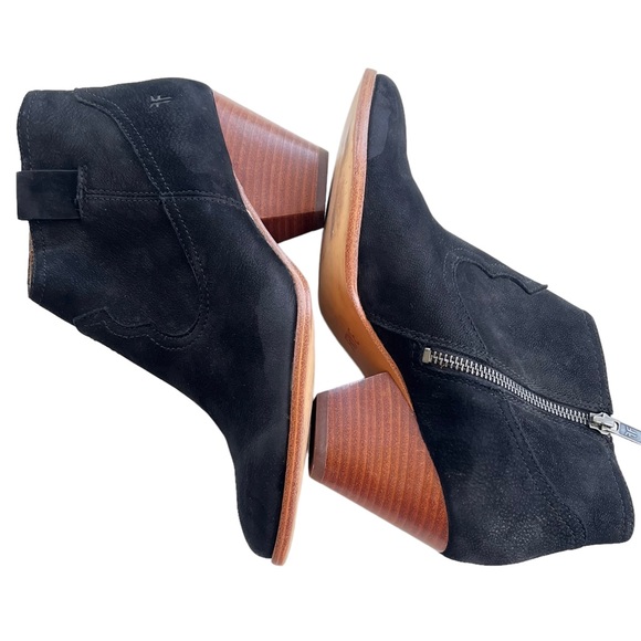 Frye Suede Leather Point Toe Ankle Boots Size 6.5 - Picture 7 of 8